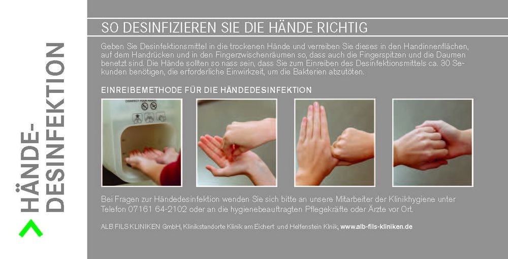 Abbildung Händedesinfektion